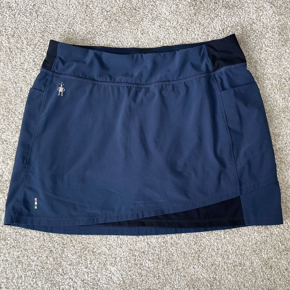 Smartwool Golf Tennis Pickleball Skort Navy Blue Athletic Skirt Women's Small